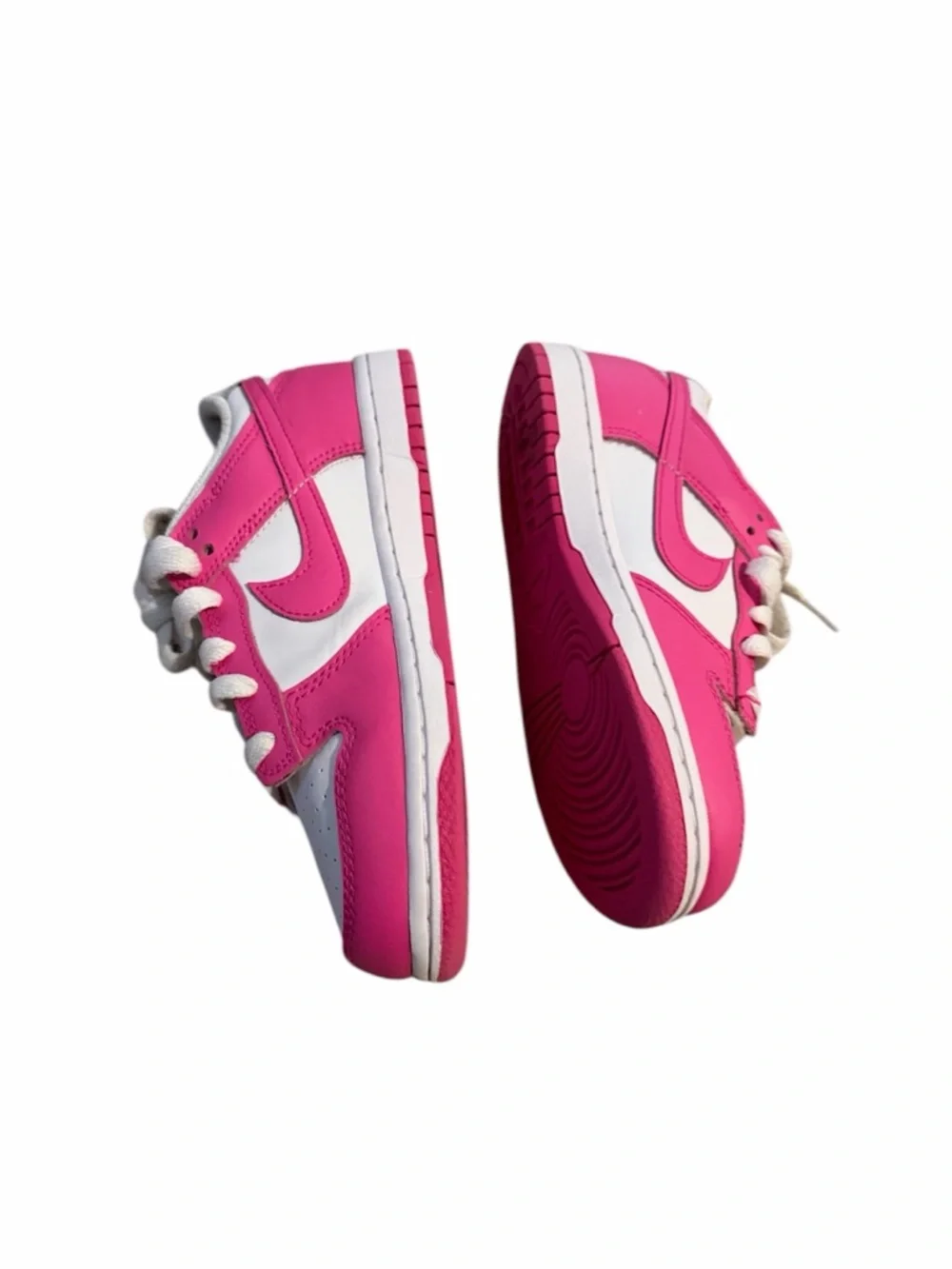 Nike Pink and White Low-Top Sneakers - Picture 4 of 6